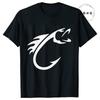 Summer Fishing Hook Printed T Shirts for Men Short Sleeve T-Shirt Tops Men's Tees Shirts Fashion Casual Fishing Lover Tshirt