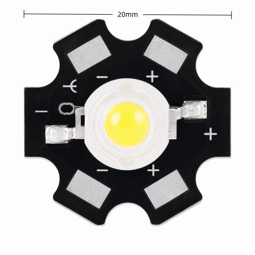25PCS Aluminum Base LED Chip 3V LED Lamp Chip Durable LED Bead Bulb Lamp