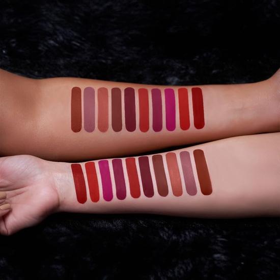 RENEE Stay Forever Matte Liquid Lipstick Combo - Transfer-Proof, Smudge-Proof, Long Lasting, Infused with Vitamin E & Jojoba Oil| Travel Pack of 10