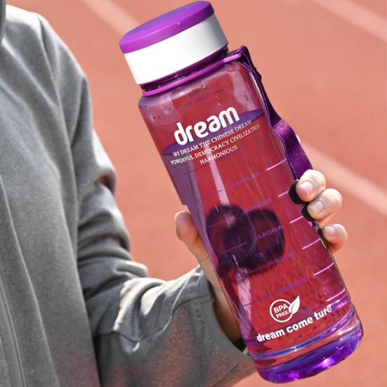 1000ml Sport Bottle Food-grade High Capacity Leak-proof Heat Resistance Drop-resistant Summer Simple Tea