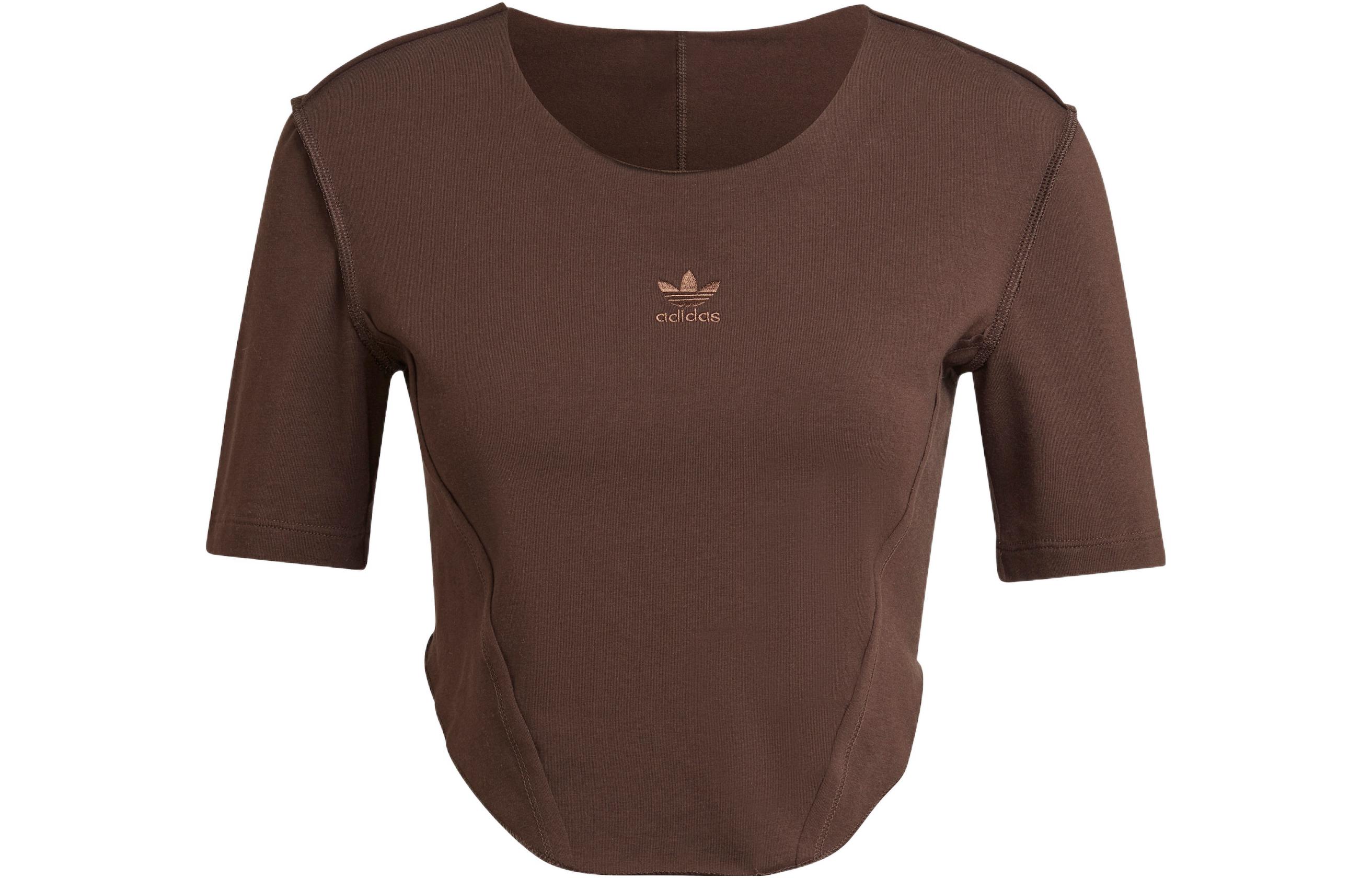 Adidas Originals Crop Top Women s Brown HL9131 M-L