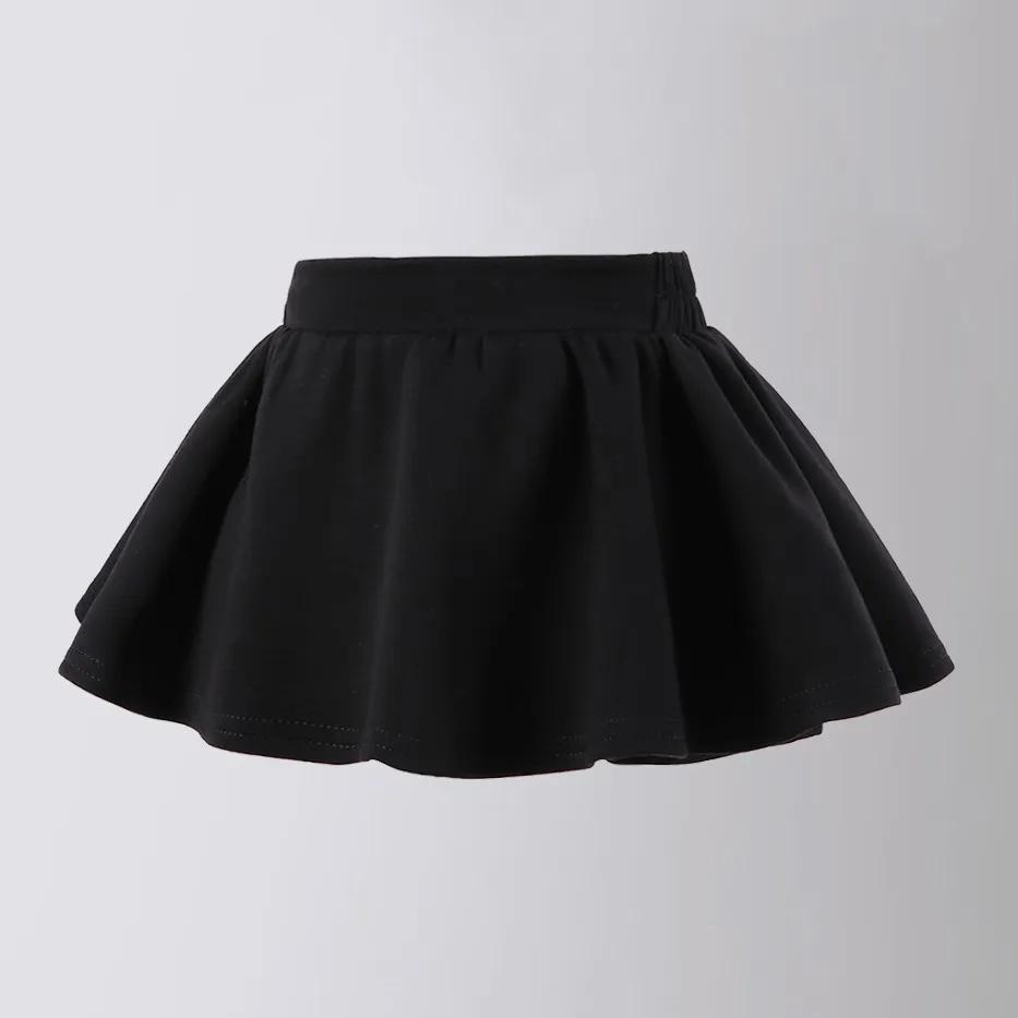 Floral Skirt for Kids High Waist Thin Girls Pleated Skirt Short Fashion Tennis Baseball Casual All-match Children A-line Skirt