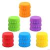 Food Grade Elastic Beer Bottle Stoppers Silicone Spillproof For Standard Bottles 6 Assorted Colors