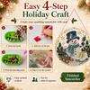 2D Flat 1pc Christmas Pearl Diamond Art Hanging Kits, 3D Mixed‑Sized Beads Craft, DIY Acrylic 25cm/20cm Pearl Diamond Painting Hanging Ornament