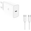 Chargeur Réseau - KSIX - Ksix 30 W - Power Delivery - USB-C - Blanc