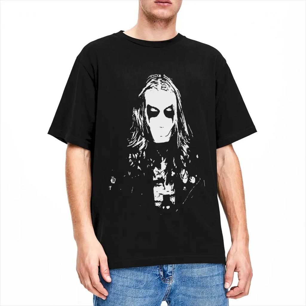 Men Women's Black Metal Euronymous Shirt Merch Tops T-shirt Graphic Print Tees Printed