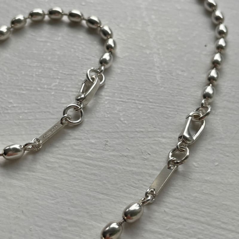 Melliv Volume Egg Ball Chain Necklace_mvn60