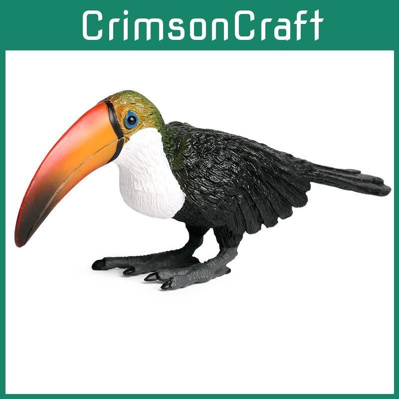 Wild Animal Big Billed Bird Ramphastos Toco Model For Kids Educational Gift And Display
