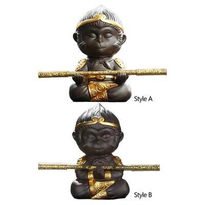 Figurine Tea Pet Sculpture Small Ornament Statue for Table Office Home Tea Room Decor