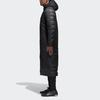 adidas Long Hooded Down Jacket 'Black' Men's BQ6590