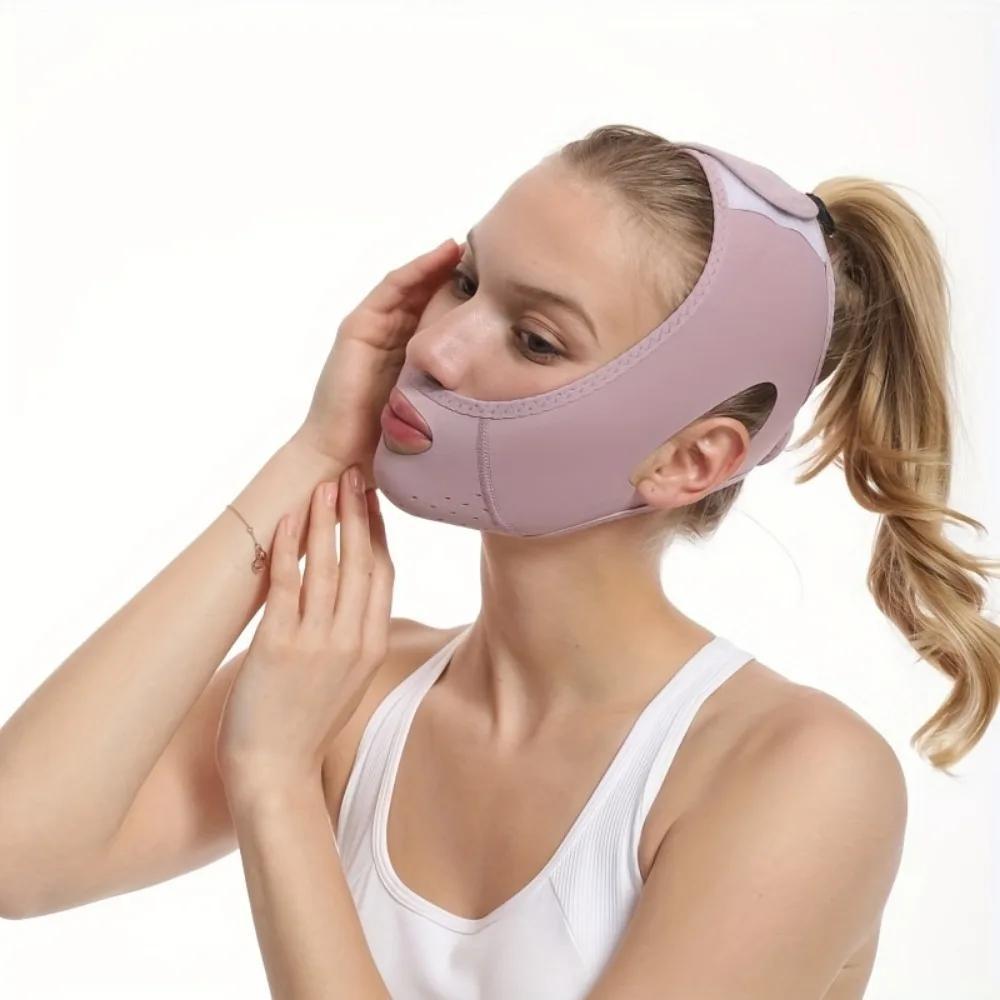 Breathable Face Slimming Band for Women V-Line Face Shaper Chin Cheek Lift Up Belt Anti Wrinkle Facial Massage Strap Skin Care