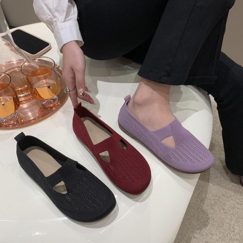 Fashion 2025 New Fashionable and Breathable Summer Mesh Lightweight Shoes Slip on Flat Casual Non Slip Sports Shoes for Women