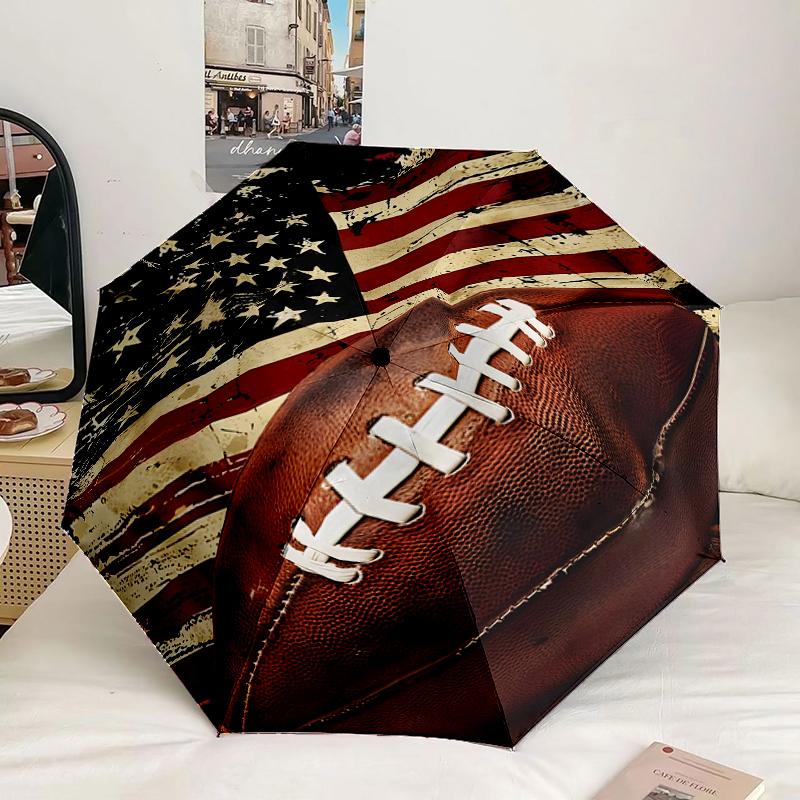 Ombrello Passione e Patrimonio del Baseball 8-Stecche per Viaggio, Campeggio, Ombrello Portatile Leggero Casual, Essenziale per ogni Famiglia Regalo per le Vacanze