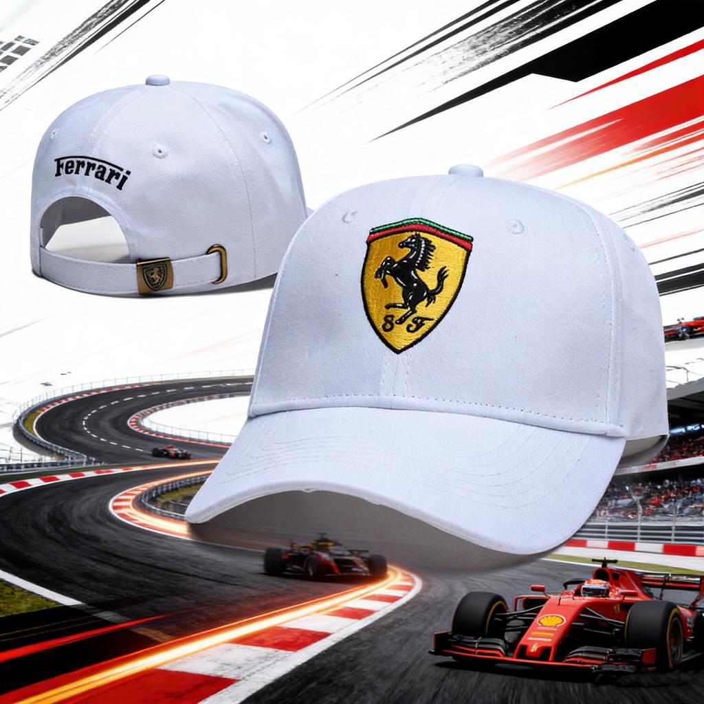 Unisex Casual Baseball Caps Adjustable Outdoor Sport Sunscreen Hat For Ferrari SP1 812 F40 SF90 458 488 599 612 FF F12 Accessory