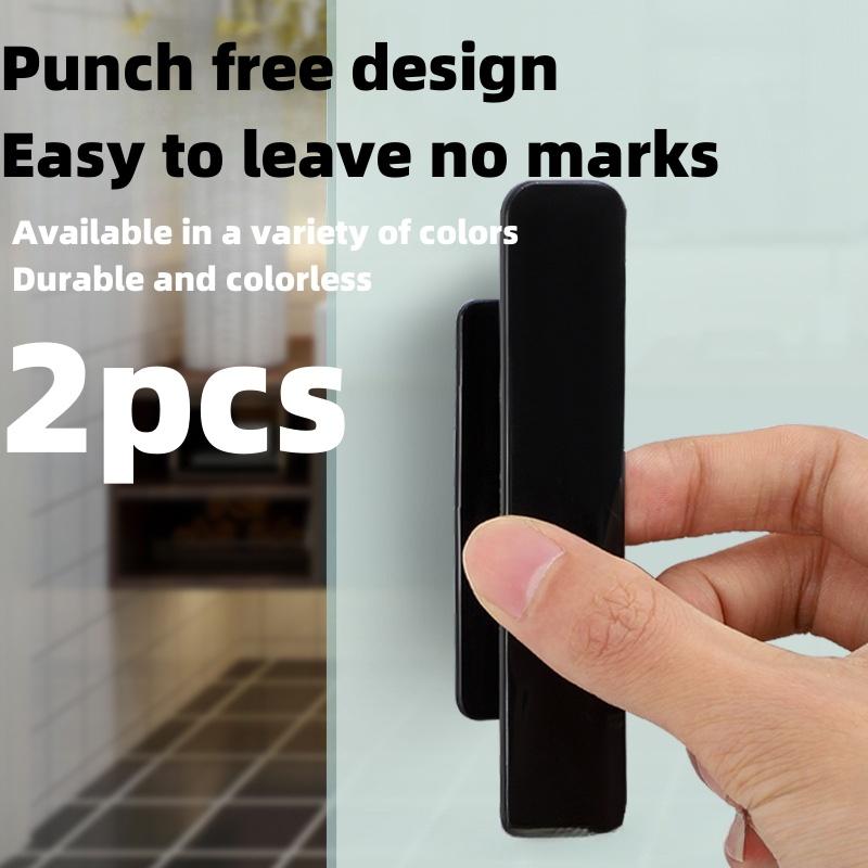 

2Pcs Cabinet Door Drawer Handle, Wardrobe Glass Door Handle, No Punching кавовий