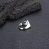 Stainless Steel Polished Thick Rings for Men Unisex Casual Triangular Pattern Female Anneaux Memorial Day Party Jewelry Gift