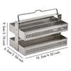 Dyeing Rack In Stainless Steel with Handle for Glass Slides Lab