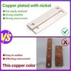 Flat Battery Busbar M6 Copper Busbar New Bus Bars Connector  Lifepo4 Cell Lithium