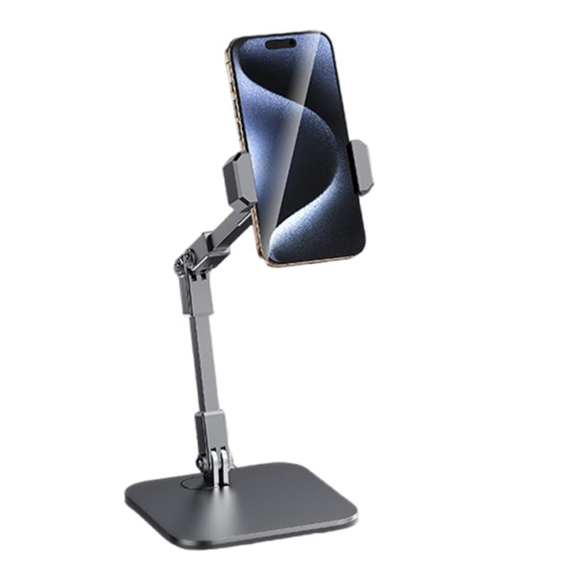 4 Axises Adjustable Tablets Holder Featuring 360 Swivels Foldable Construction AntiSlip Base For Optimal Viewing Experience