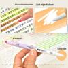 Dual-Ended Erasable Fluorescent Marker - Jelly Color Highlighter & Doodle Pen for Students