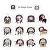 500 Stickers Per Roll Theme Decorative Sticker Roll for Phone Case Decoration, Journaling, Envelope Sealing and Scrapbooking