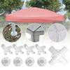 9 pezzi/set PVC gomito dritto giunto connettore trasversale 60 90 120 135 gradi connettore a T raccordo per tubi in PVC fai da te tenda raccordi fissi