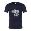Fun Gym Unicorn Weightlifting Fitness Bodybuilding Printed Round Neck T-Shirt Summer Breathable Quick-Dryingcasual Short Sleeves