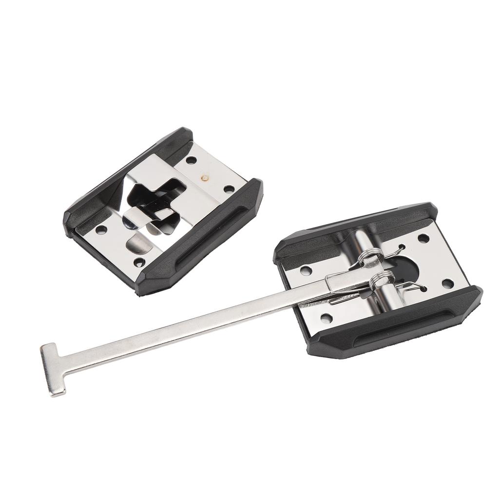 RV Trailer Door Holder Stainless Steel T Style Entry Door Catch Exterior Door Hold Hook and Keeper for Campervan