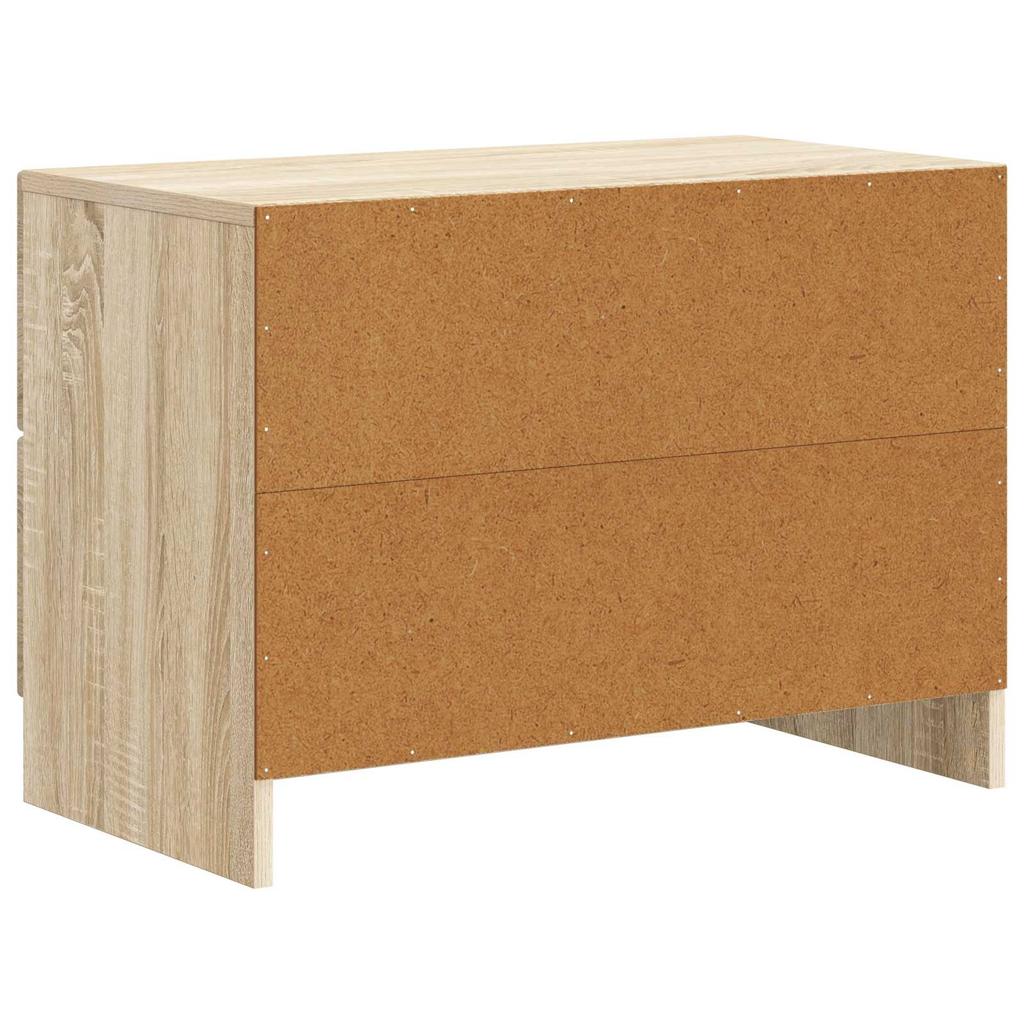 Nightstand Sonoma Oak 62 X 34.5 X 44.5 Cm Particleboard