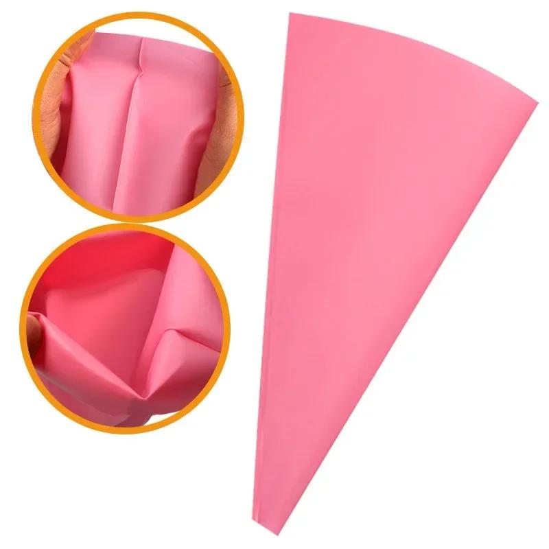 DIY Baking Tools, Kitchen Accessories, Reusable Silicone Piping Bag for Pastry, Cream Cupcake Decorating, Fondant Sugarcraft 1pc