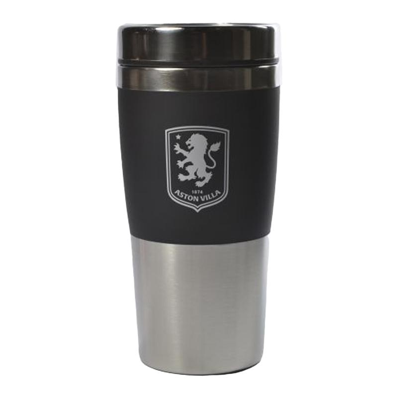 Aston Villa FC Executive Metallic Travel Handleless Mug