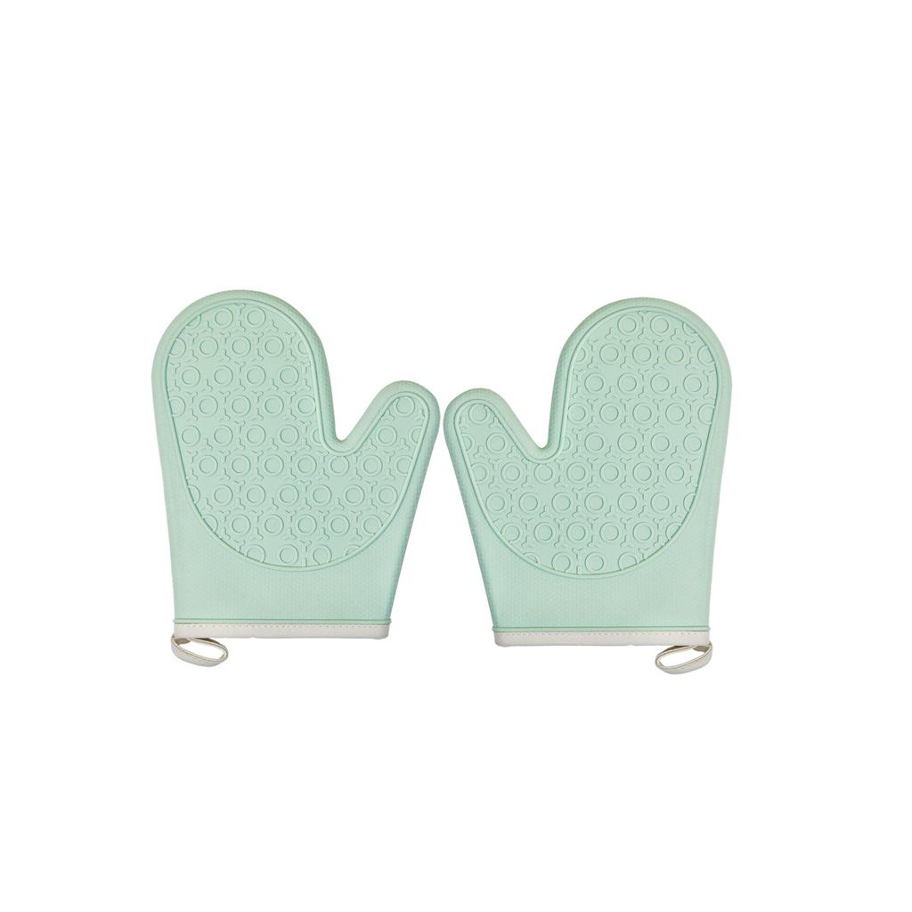 Silicone Heat Resistant Gloves Household Long Cotton Microwave Mittens Oven Kitchen Baking Glove Cooking Barbecue Gants