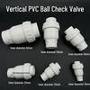 Liansu PVC Vertical Ball Check Valve – One-Way Backflow Preventer for Low Water Pressure and Anti-Backflow.