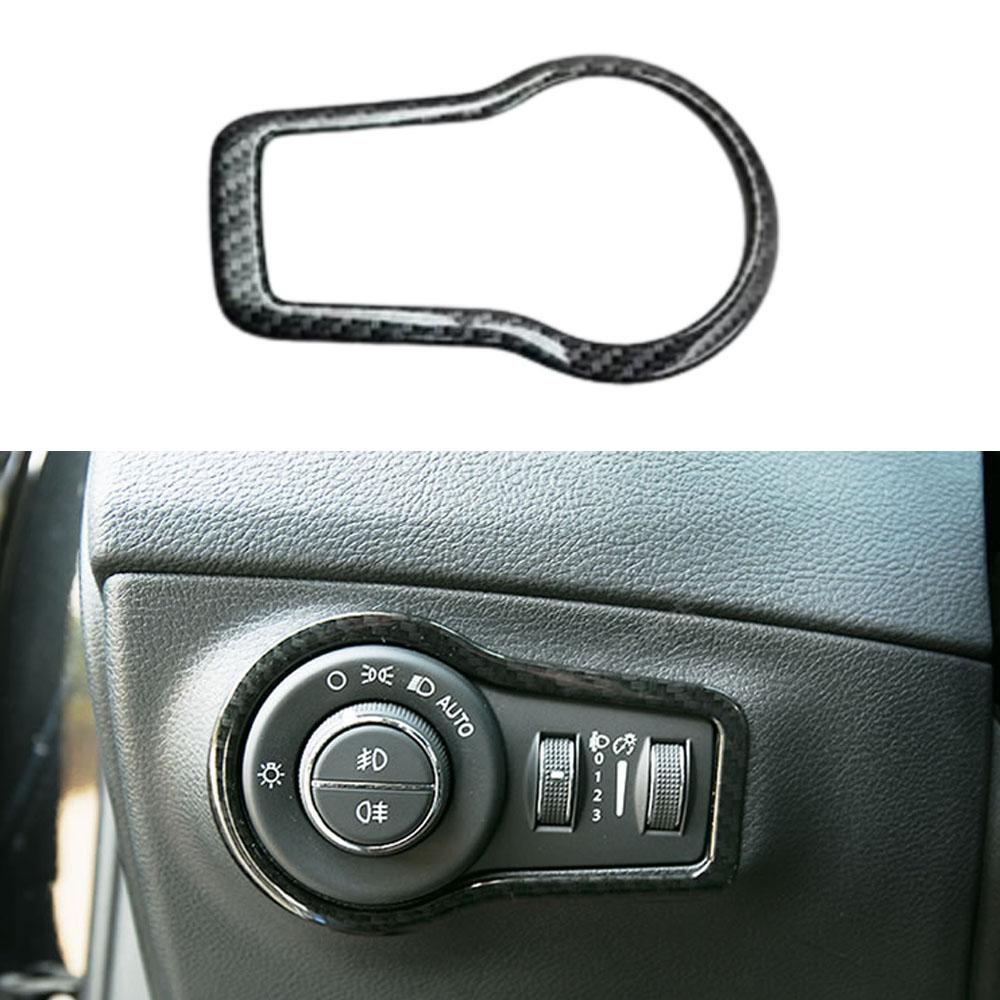 For Jeep Compass 2017 2018- ABS Plastic Car Door Sound Speaker Audio Ring Cover Carbon Fiber Water Cup Holder Frame Trim