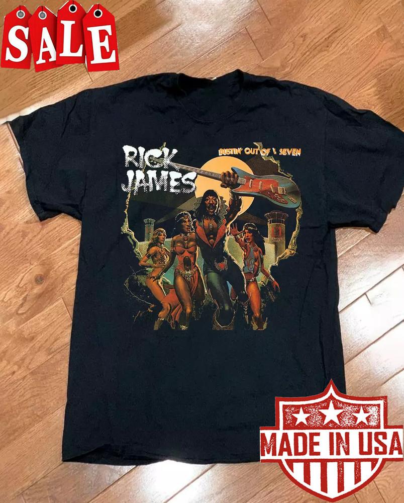 Rick James Albums Dustin Out Of L Seven Tee Unisex Shirt All Size Unisex T-Shirt S