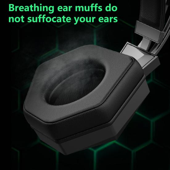 Wired Headset Luminous RGB Flash Light with Microphone 3.5mm/USB Cow Ear E-sports Game Headphone for Desktop