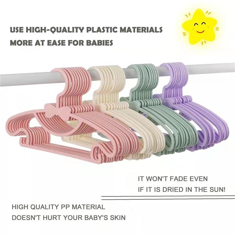 5pcs Baby Hangers Children Coats Storage Hanger Closet Organizer Kids Clothes Hanger Racks Portable Display Plastic Hangers Home