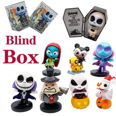 Noční můra před Vánocemi Slepý box Malá velikost PVC Model Figurky Jack Sally Dr. Sběratelská figurka panenka Vánoční dárky