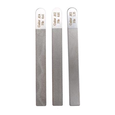 Plouluyt 3-Piece Guitar Nut File, Fret Crowning Slot Filing Luthier Repair Tool Kit for Guitar String Instruments