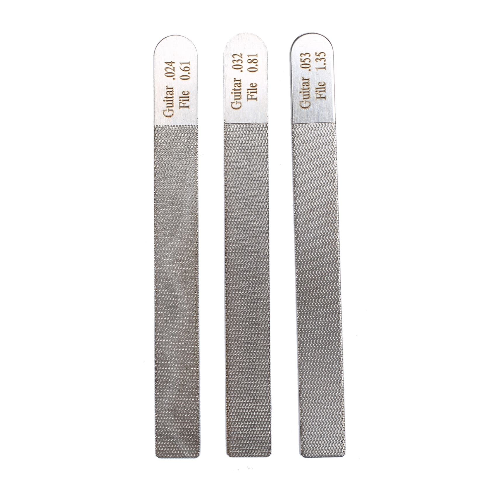 

Plouluyt 3-Piece Guitar Nut File, Fret Crowning Slot Filing Luthier Repair Tool Kit for Guitar String Instruments