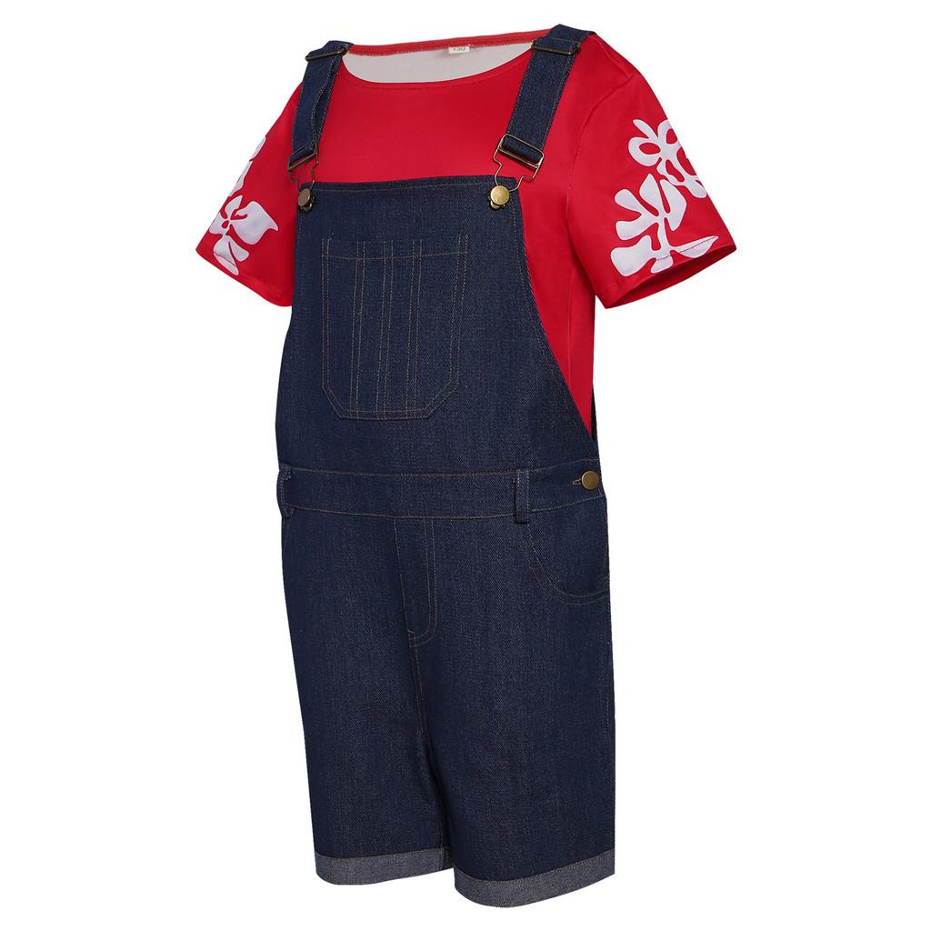 Lilostitch Cosplay Costume Suspender Trousers Halloween Party Performance Stage