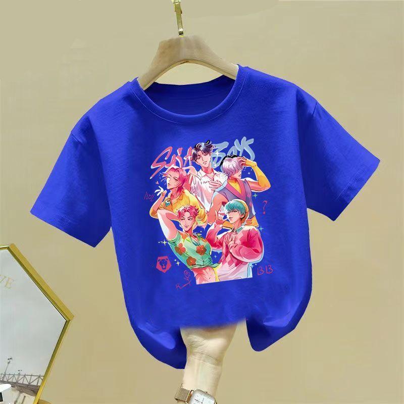 

Детская футболка с аниме-принтом «Команда охотников на ведьм», летняя базовая футболка для мальчиков и девочек 150