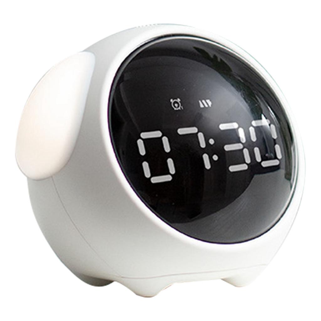 Alarm Clock Expression Clock Cute Dog Shape Multifunctional LED Digital Alarm Clock Voice Activated Night Light LED Alarm Clock