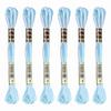 6 Skeins Embroidery Floss, Gradient Colors Polyester Embroidery Threads Bracelets String for Cross-Stitch Hand Embroidery