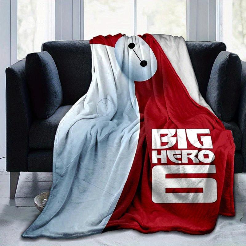 1pc Big Hero 6 Printing Blanket - Soft, All-Season Throw for Office Blanket,  | Personalized Gift with Adorable Cartoon Design 80cmx120cm(31inx47in)