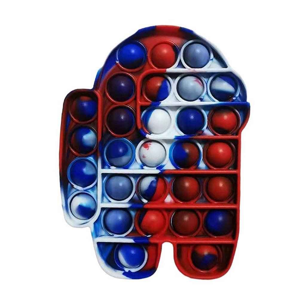 Empurre brinquedos sensoriais da bolha, brinquedo do apaziguador do esforço do silicone do apaziguador do esforço