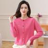 Women's 100% Pure Wool Loose Knit Cardigan Sweater