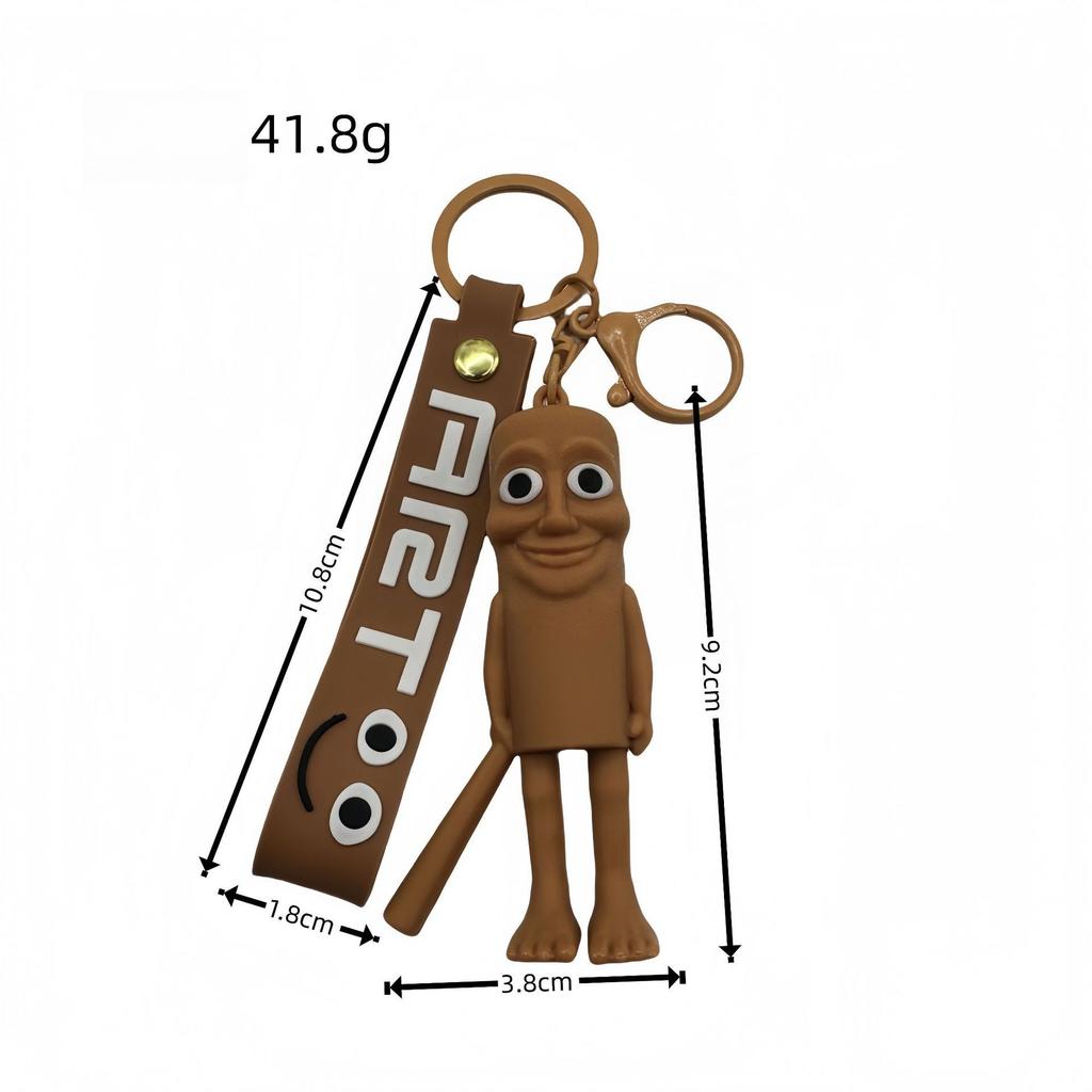 Drewniany wisiorek patyczak Shanhaijing breloczek śmieszna abstrakcyjna figurka akcesoria pudełko niespodzianka