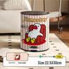 He Mu Cheng Double Layer Cartoon Stainless Steel Trash Can with Foot Pedal - Living Room & Kitchen