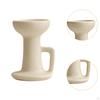 Ceramic Candle Holder Candlestick Desktop Ornament Table Centerpiece Tealight for Home